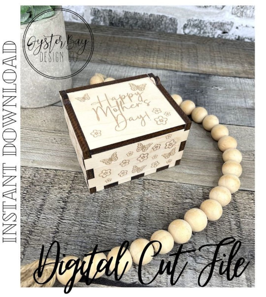 Mini Music Box Butterflies and Flowers, Music Box, Music Box for Laser