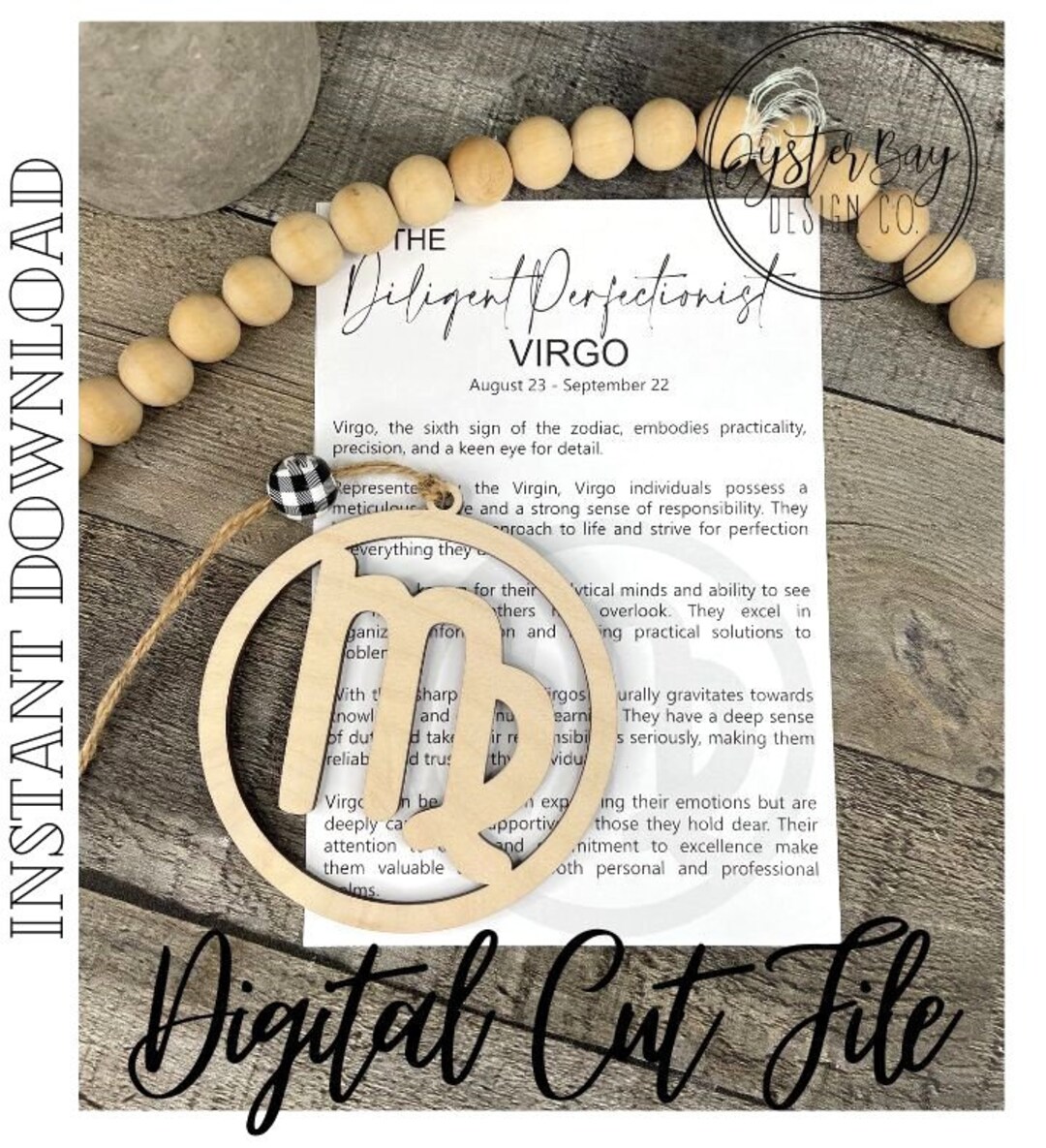 Virgo Ornament, Astrological Sign Ornament, Astrological Story