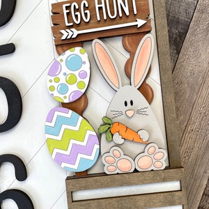 Add on for Interchangeable Address Plaque SVG, Interchangeable Address Plaque, Egg Hunt, Easter Egg SVG, Easter Bunny Sign*Digital File only