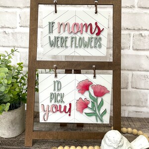 Insert for Ladder Farmhouse Interchangeable Sign, Mother&#39;s Day Ladder Interchangeable Hanging Sign, Happy Mother&#39;s Day ***Digital File Only