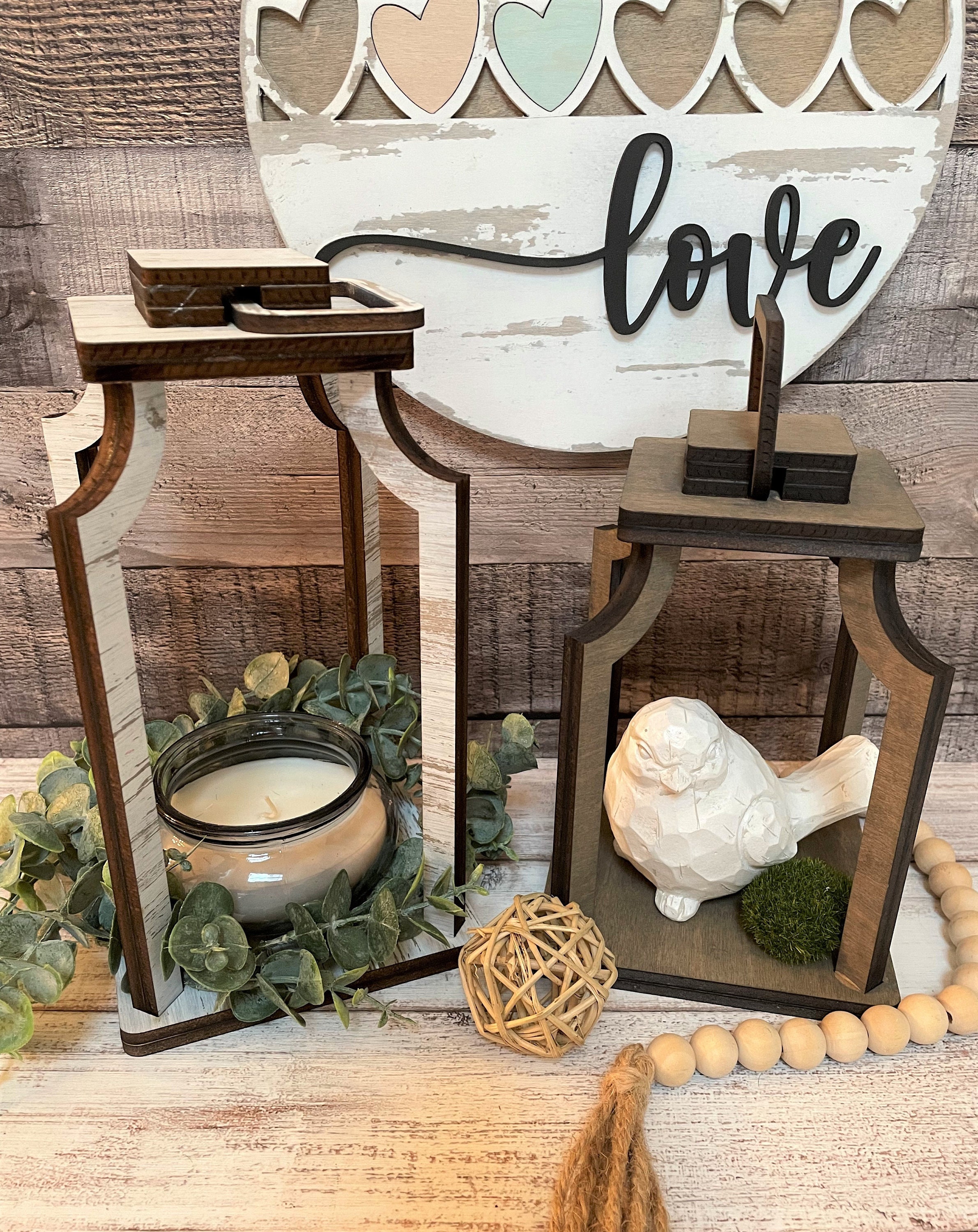 Forest Lantern, Rustic Wedding Centerpiece, Rustic Candle Holder, Wood  Candle, Centerpiece for Wedding, Lantern Decor, Farmhouse Table Ideas 