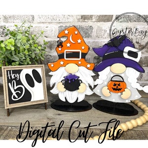 Halloween Insert File for Standing Gnome Interchangeable, Halloween Gnome Interchangeable SVG Insert Only, Gnome Insert **Digital File Only