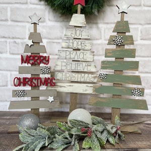 Pallet Christmas Tree Shelf Sitter, Rustic Farmhouse Christmas, Rustic Christmas Decor, Home Decor, Entryway Décor, DIGITAL Files only