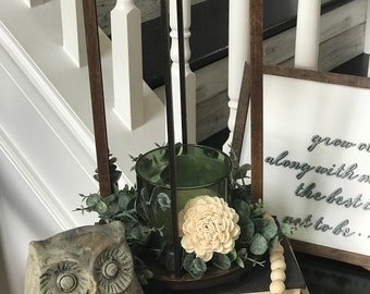 Tall Farmhouse Lantern with feet, Lantern, Candle holder, Centerpiece Digital File Only