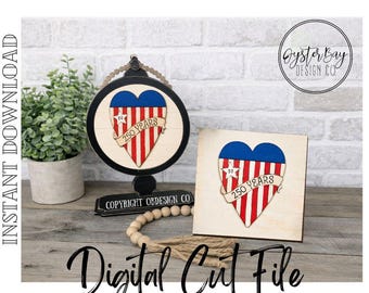 250 Years Tabletop Farmhouse Interchangeable Insert, July 4th, Patriotic Sign SVG, Round/Square Tabletop Sign *Digital File Only