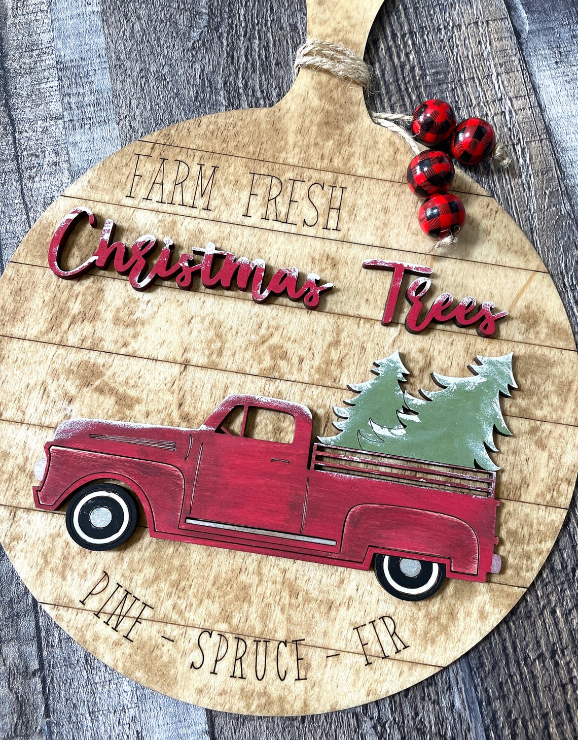 Christmas cutting boards round shiplap cutting board tree etsy