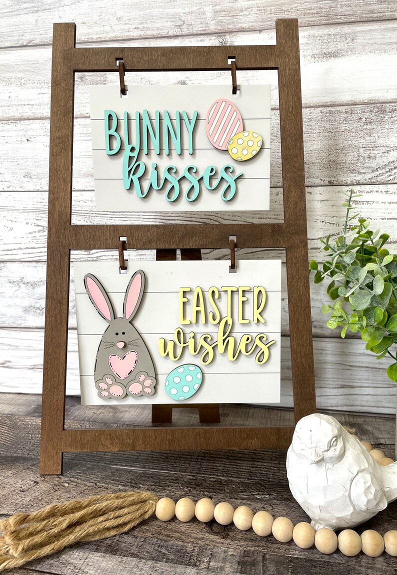 Easter Bunny SVG, Interchangeable Farmhouse Sign Insert (digital File ...
