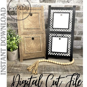 Stationary Ladder Interchangeable Sign Base File, Ladder Base File, Frame Interchangeable Sign, Ladder Insert holder ***Digital File Only