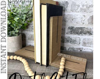 Sujetalibros con base intercambiable, base intercambiable para sujetalibros, base gruesa para sujetalibros (SOLO para madera de 0,20" de grosor) **Solo archivo digital