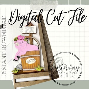 Add on for Interchangeable Address Plaque SVG, Interchangeable Address Plaque, Pig Sign, Pig Door Hanger, Pig Decor **Digital File only