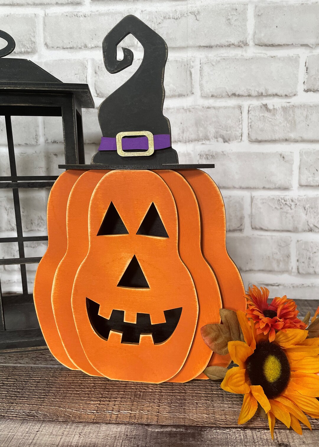 3D Jackolantern Fairy Light Holder Large Halloween Fairy Etsy