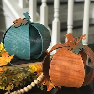 Living Hinge Pumpkin,4 Section Pumpkin, Votive holder, Fall Décor, Rustic Fall Décor, Fall Pumpkins ***Digital File Only