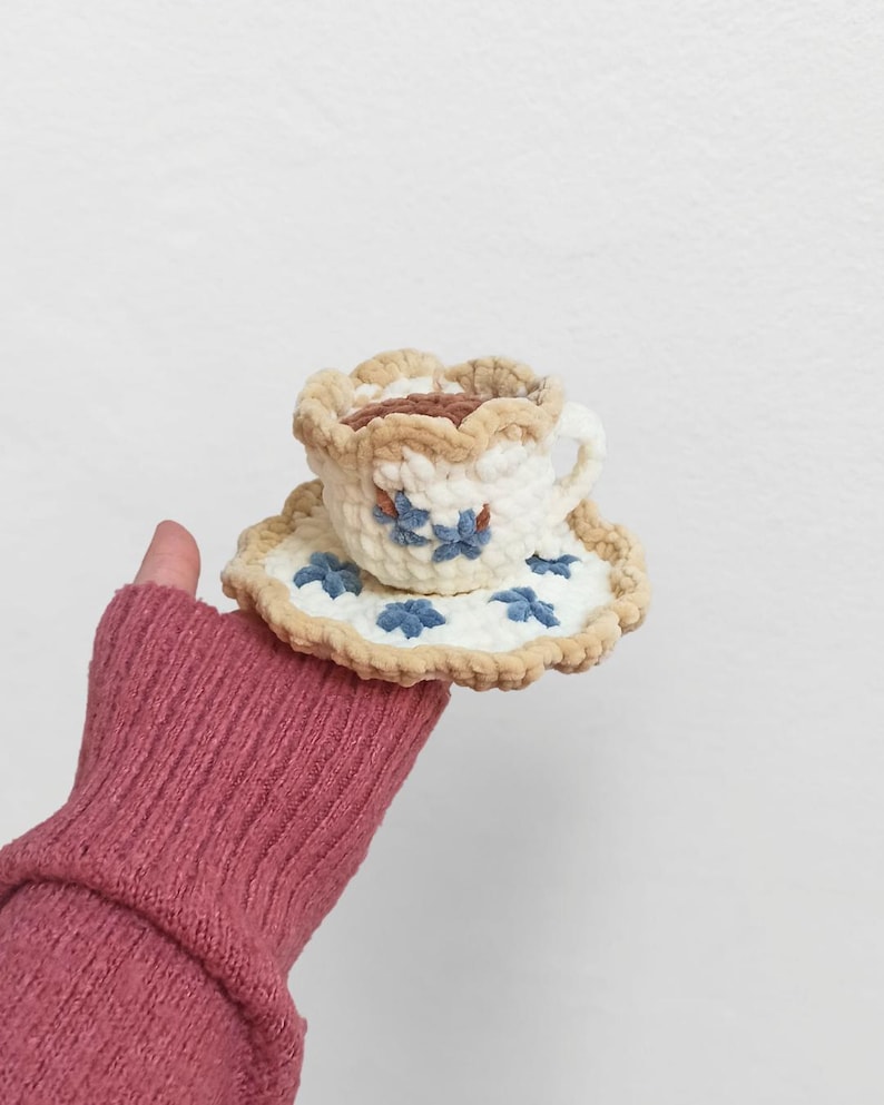 Crochet Sauser Pattern Regency Tea Cup & Saucer Crochet Pattern PDF in English - Etsy