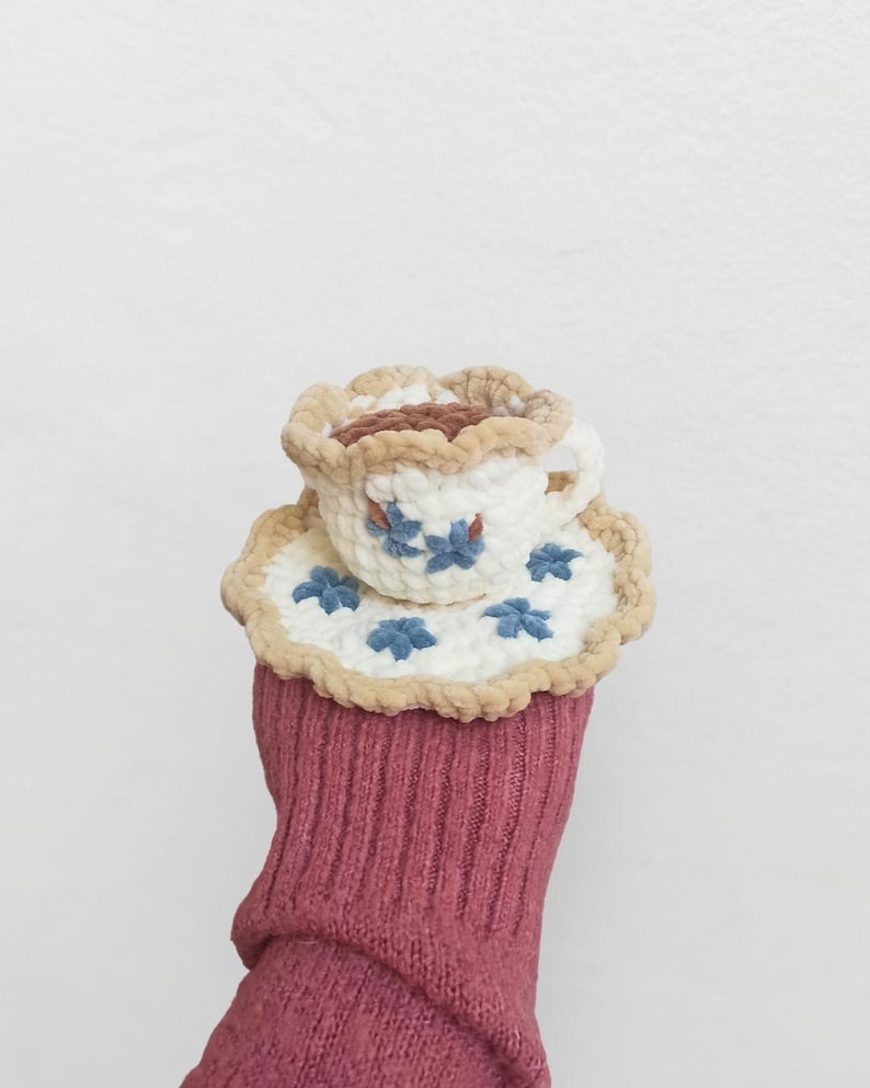 Crochet Sauser Pattern Regency Tea Cup & Saucer Crochet Pattern PDF in English - Etsy