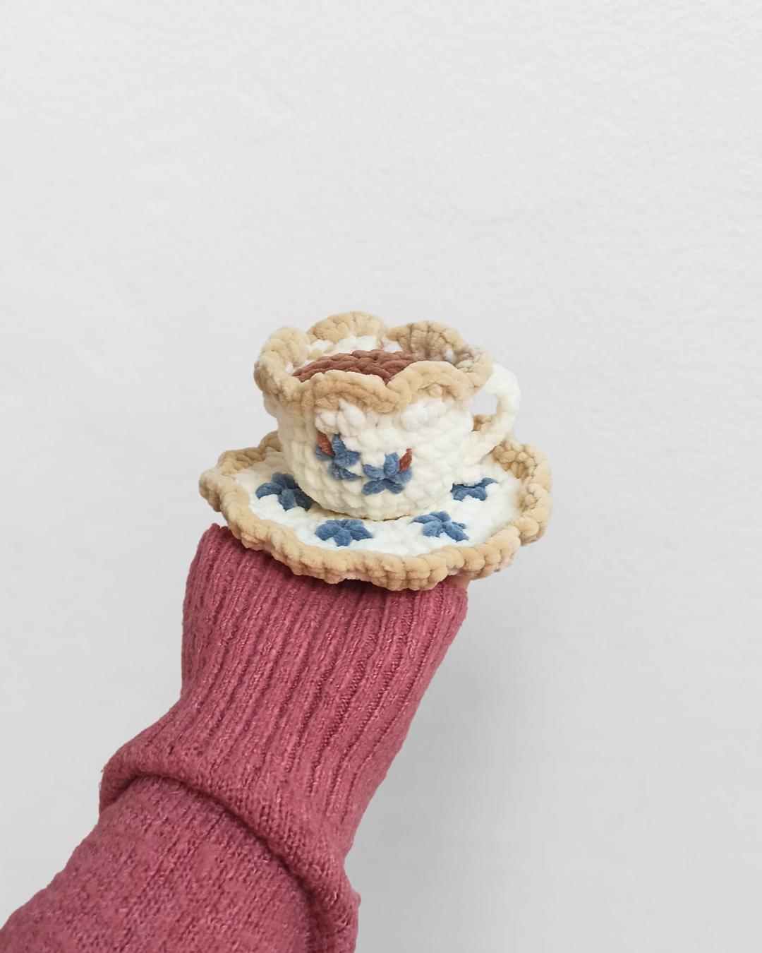 Crochet Sauser Pattern Regency Tea Cup & Saucer Crochet Pattern PDF in English - Etsy