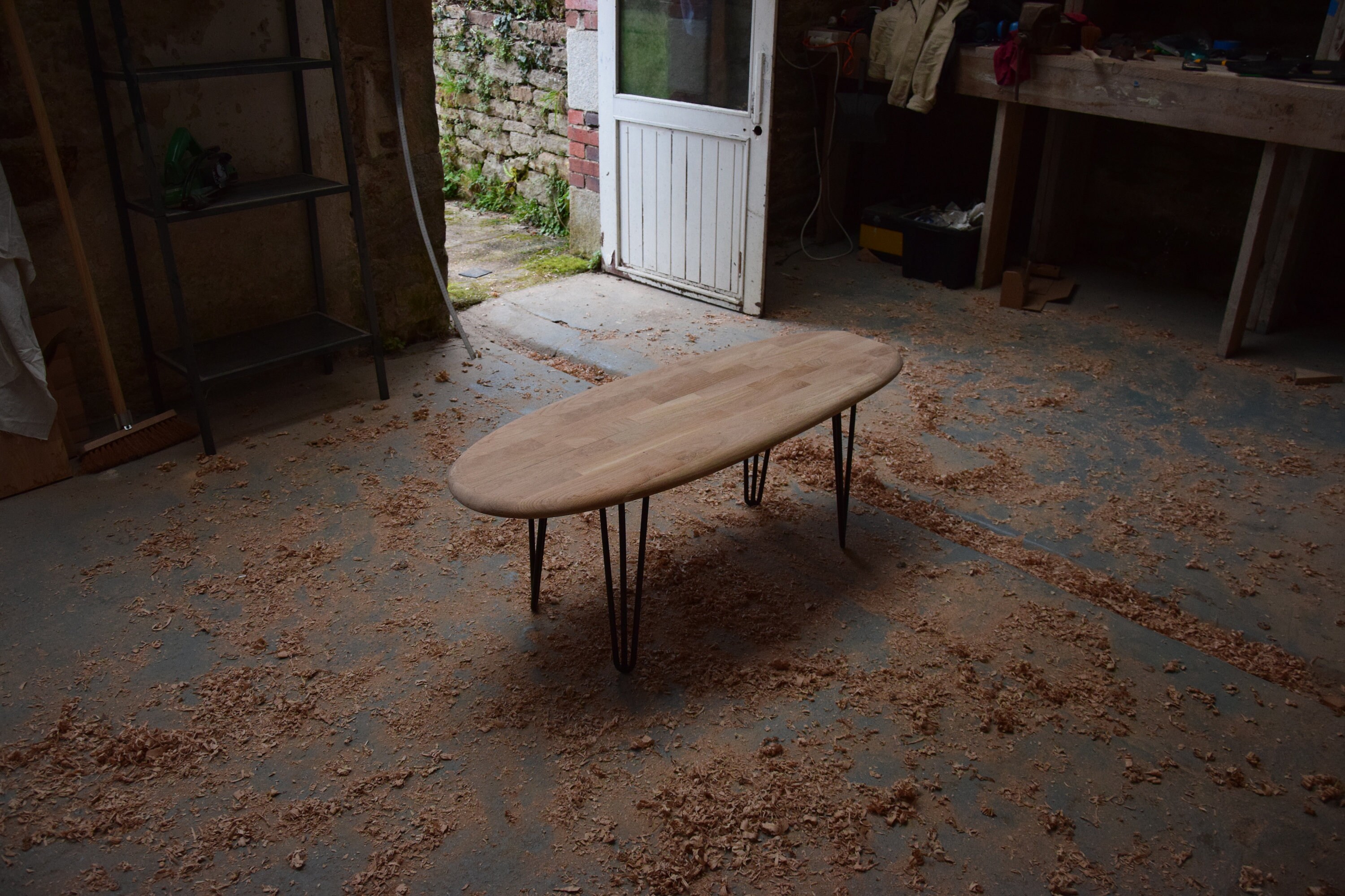 Mesa de centro Tabla de surf de madera Modelo Romy | Etsy