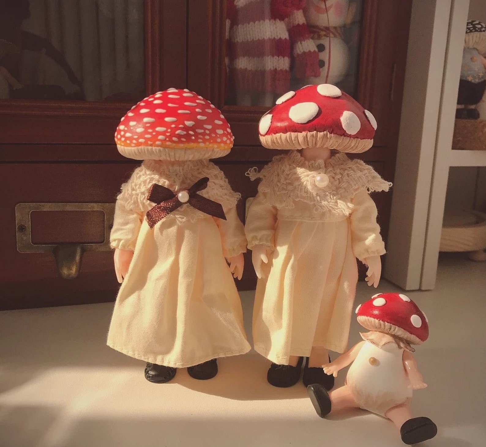 Red Mushroom doll mushroom friends mushroom decal magic Etsy