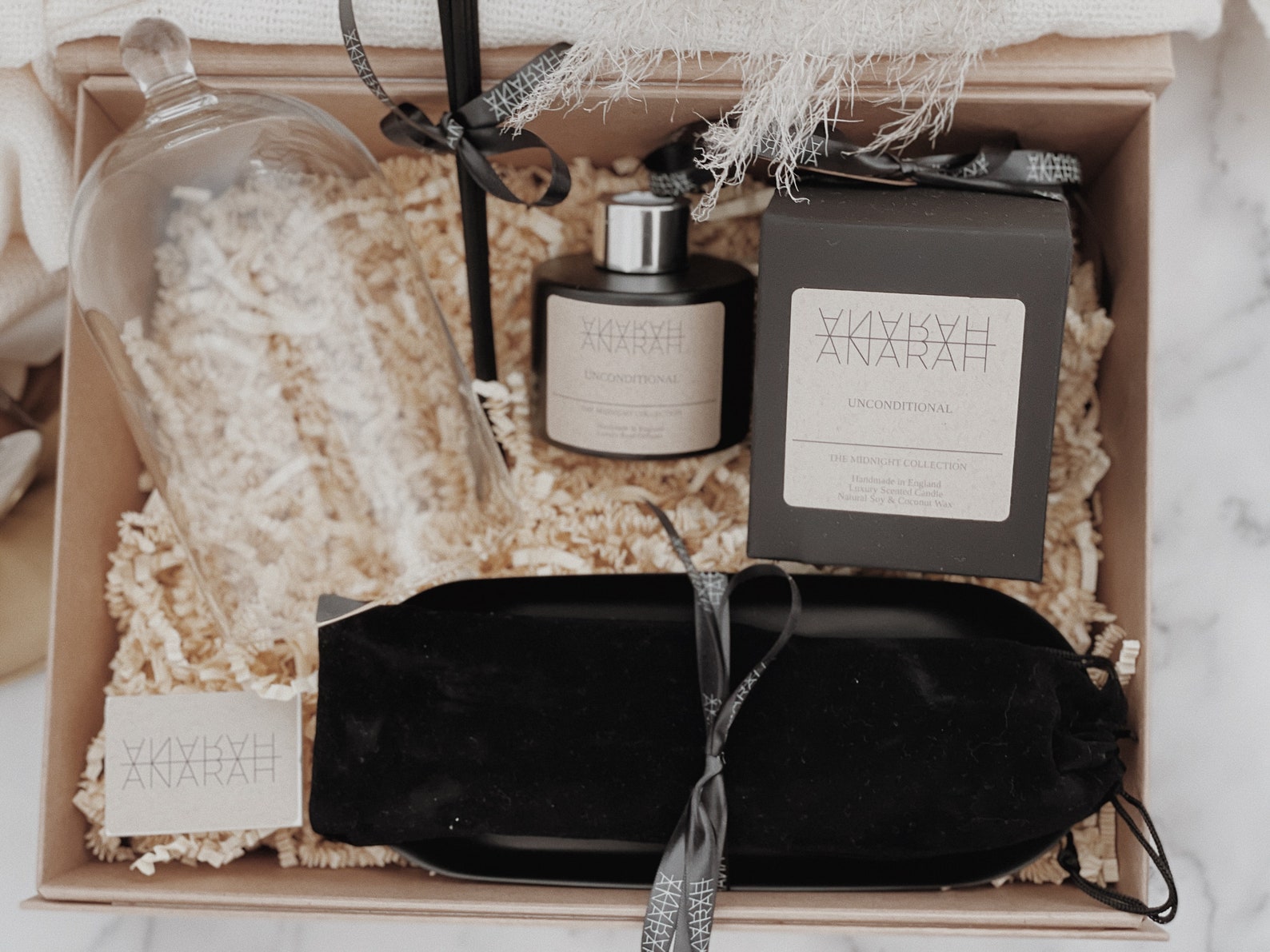 Decadent Luxury Candle Gift Box with Candle Diffuser Glass Etsy