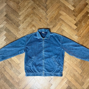 Vintage Polo Ralph Lauren Light Blue Corduroy Harrington Jacket M