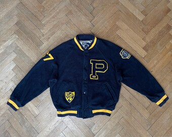 Polo Ralph Lauren 67 Varsity Track Jacket Sweater Blue Retro
