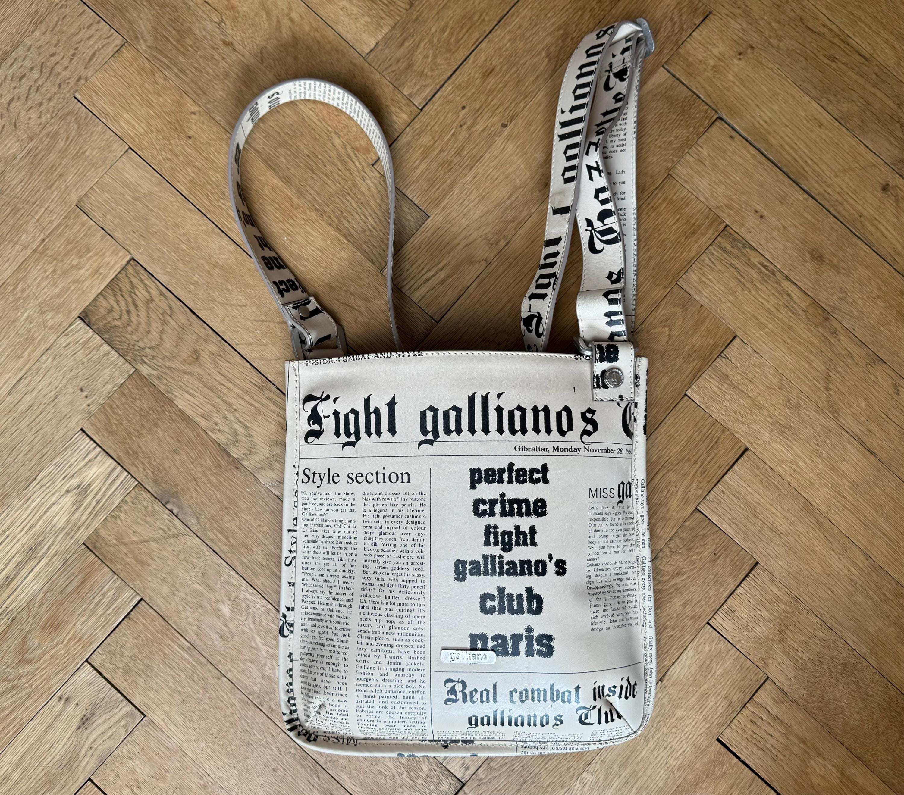 Galliano Gazette Bag - Etsy