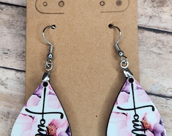Double Sided Sublimation Earrings