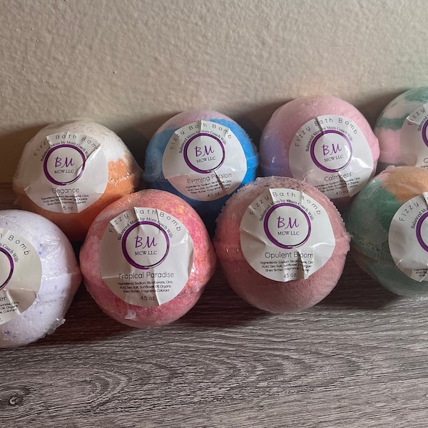 Relaxing 4.5oz Luxury Bath Bomb