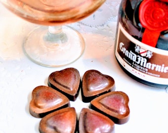 12  Grand Marnier dark chocolates truffles  ethical chocolate, exquisite Mother's Day Gift (US)