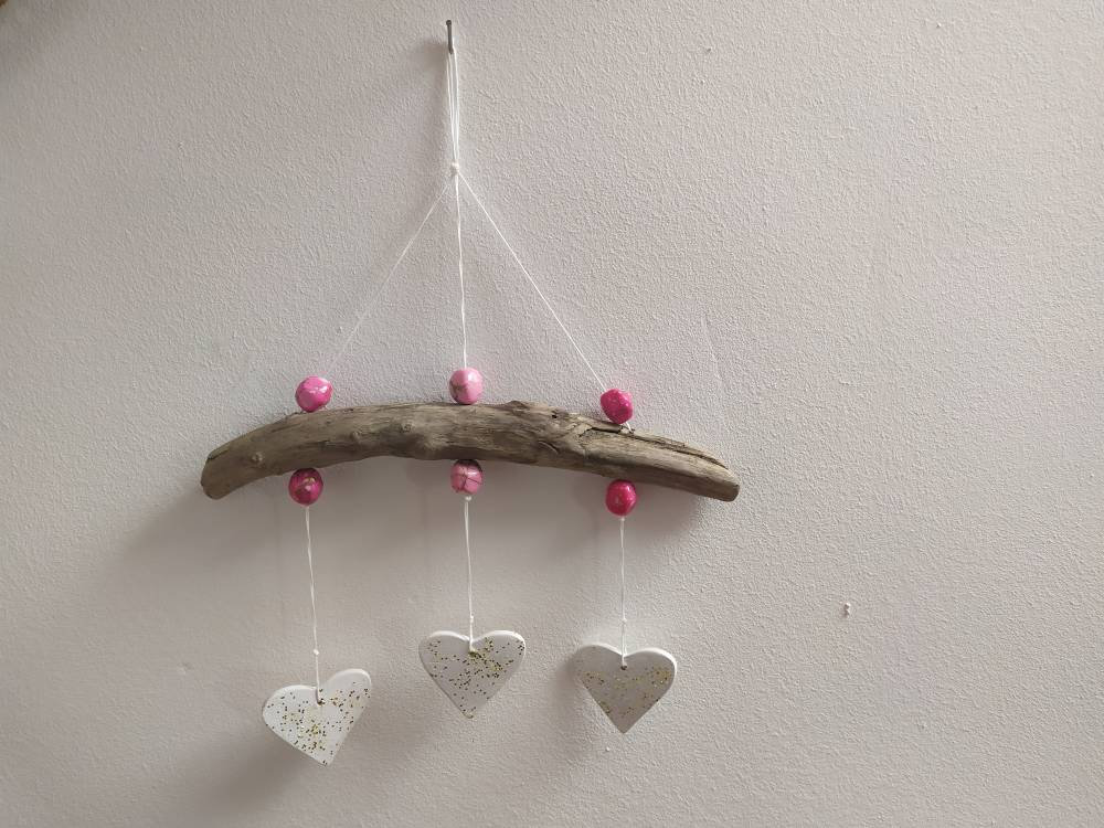 Mobile, Décoration Murale, Mobile, Bois Flotté , Mobile en , Suspension Décorative , Suspension Mura