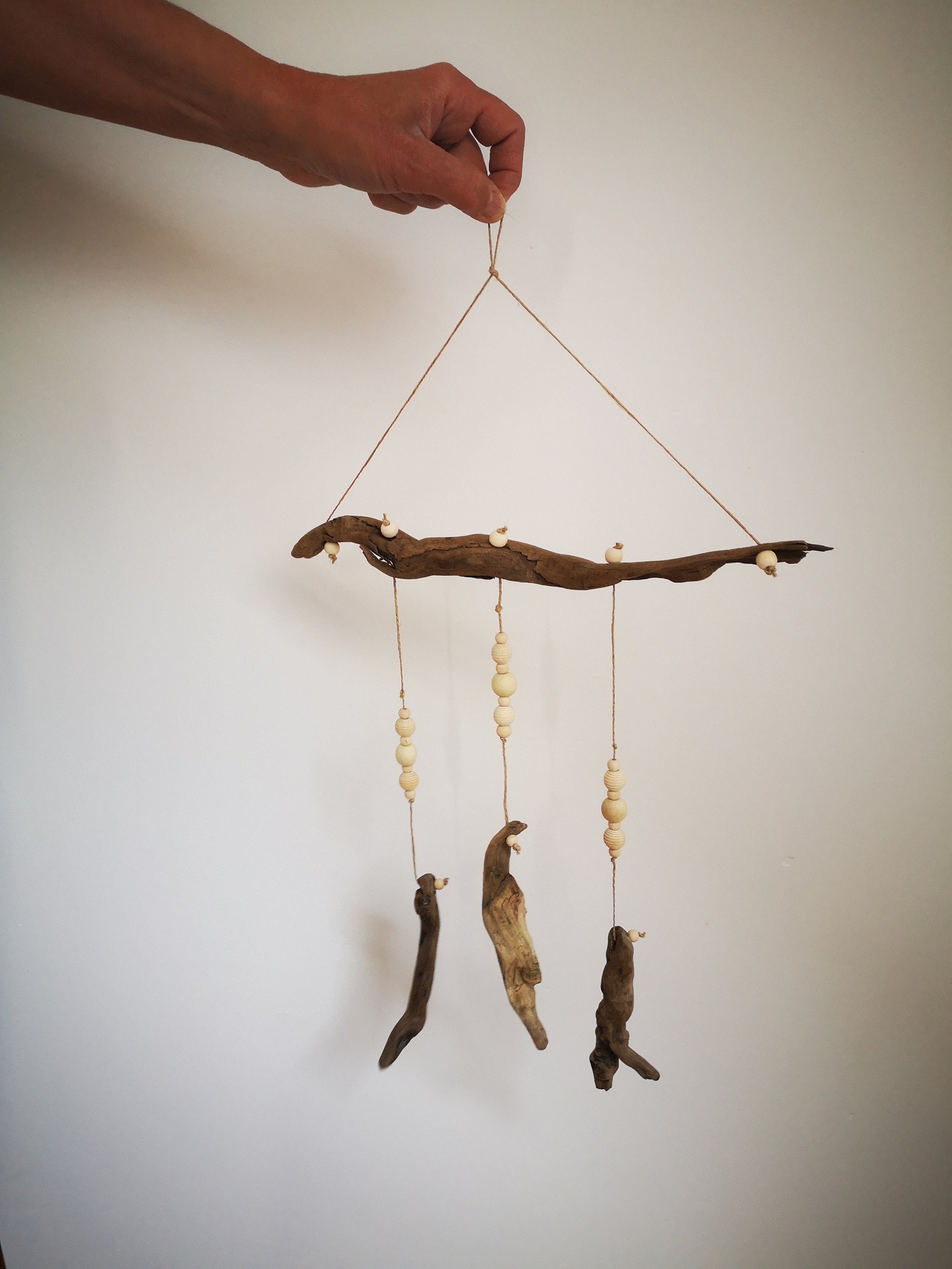 Décoration Murale, Mobile, Bois Flotté, Suspension Décorative, Mobile en Flotté