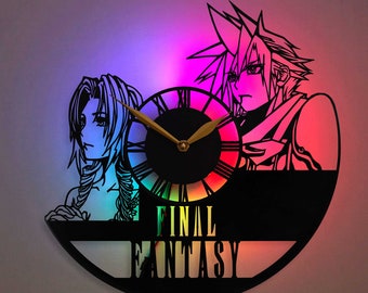 Final Fantasy 7 Clock, Final Fantasy Clock, Final Fantasy vii, ff7 clock, Final Fantasy 7 merchandise, Aerith