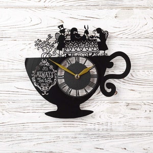 Alice in Wonderland Clock, Alice in Wonderland Gifts, Alice in Wonderland Wall Clock, Alice Clock image 2