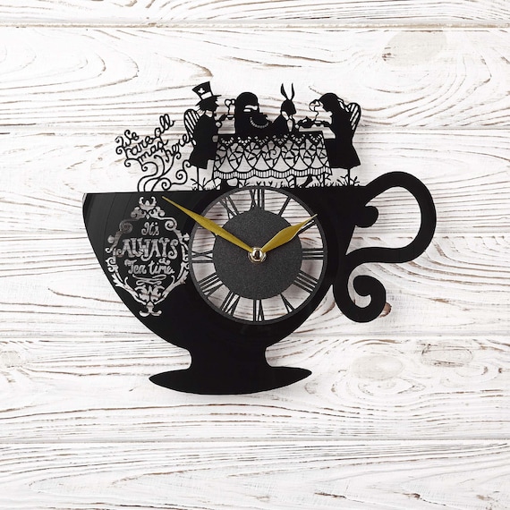 Alice in Wonderland Clock, Alice in Wonderland Gifts, Alice in Wonderland  Wall Clock, Alice Clock 