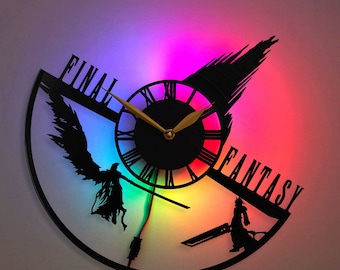 Final Fantasy 7, Final Fantasy Clock, ff7 clock, Final Fantasy vii