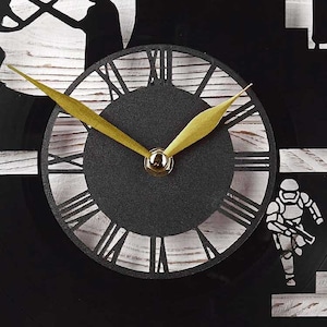 Star Wars Clock, Starwars Gift for Men, Star Wars Gifts for Men, Gifts for Him, Man gift, Star Wars Wall Art, Star Wars Father Day image 3