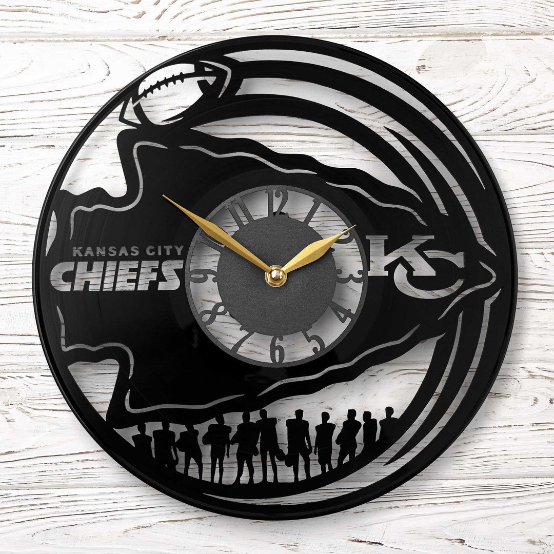 Kansas City Chiefs Clock Kansas City Chiefs Gift Etsy