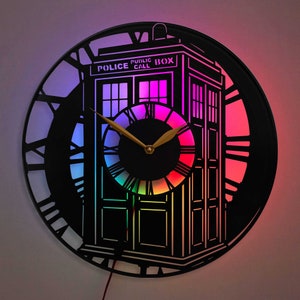 Dr Who Clock, Doctor Who Clock, Doctor Who Gifts, Doctor Who Decor