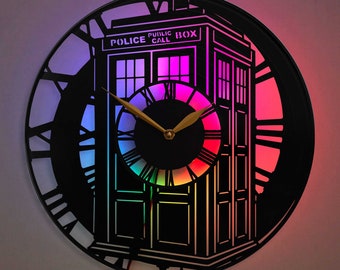 Dr Who Clock, Doctor Who Clock, Doctor Who Gifts, Doctor Who Decor