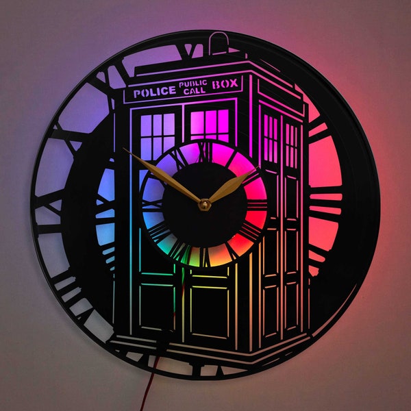 Dr Who Clock, Doctor Who Clock, Doctor Who Gifts, Doctor Who Decor