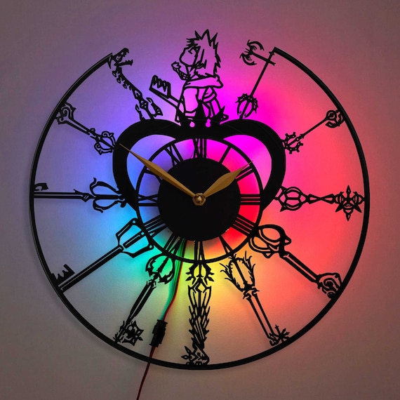 Kingdom Hearts Clock, Kingdom Hearts Gifts, Kingdom Hearts Wall