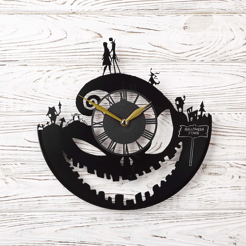 Nightmare Before Christmas Gifts, Nightmare Before Christmas Clock, Jack Skellington, Nightmare Before Christmas Decor No