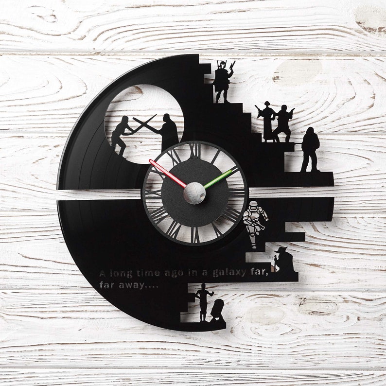 Star Wars Gifts for Him Star Wars Clock Starwars Gifts for Etsy UK
