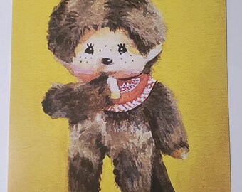 送料無料 いくらから Monchhichi Vintage doll, 9 cm 23 girl ぬいぐるみ