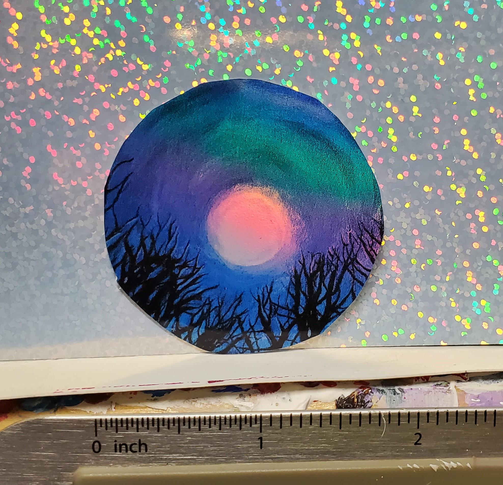 2x2 Vinyl Iridescent Sticker 