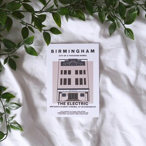 The Electric A6 Postkarte | Birmingham Designs | Stadt der Tausend Namen Kollektion