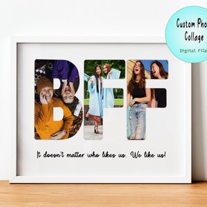 Best Friend Photo Collage. Best Friend Gift. Best Fiends Forever Gift. Best Friends Photo Collage. BFF Collage.Custom Gift.Digital File Only