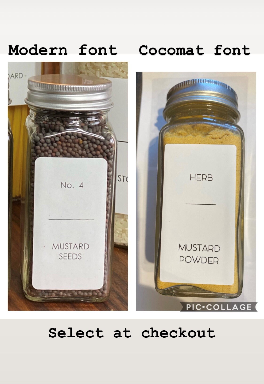 24 x CUSTOM Spice Jar Labels Waterproof Minimalist Fully Etsy