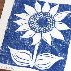 Tournesol, linogravure