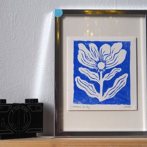 Cosmos, linogravure