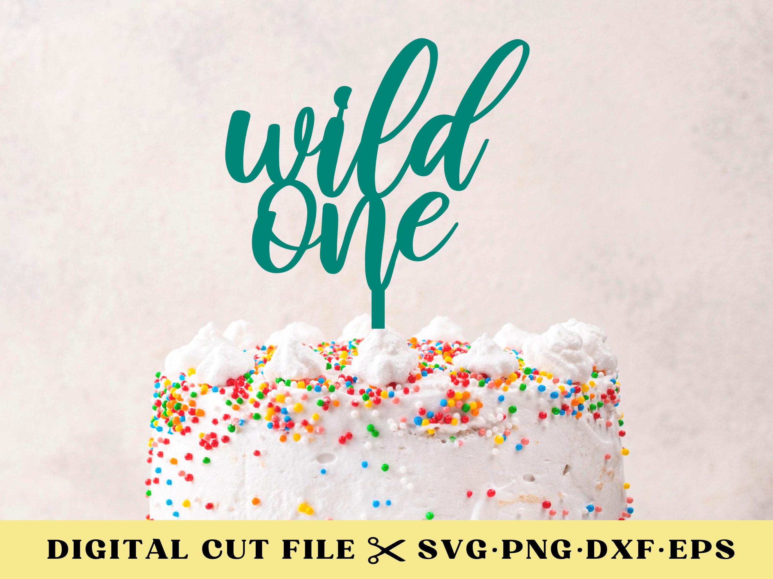 Wild One Cake Topper, First Birthday Cake Decor, Safari Jungle Theme ...